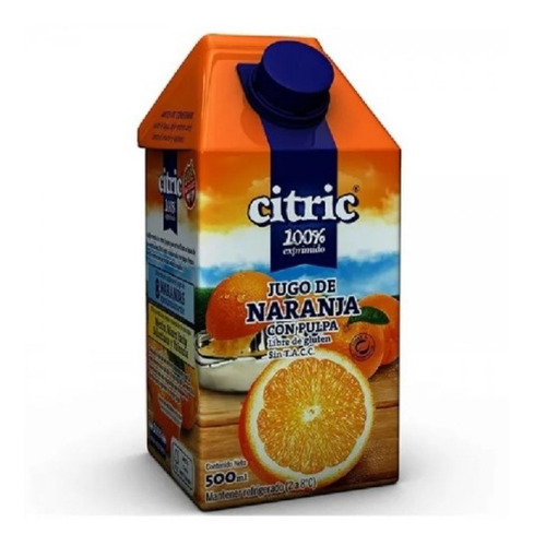 Jugo Citric Naranja Sin Tacc 500ml Zetta Bebidas