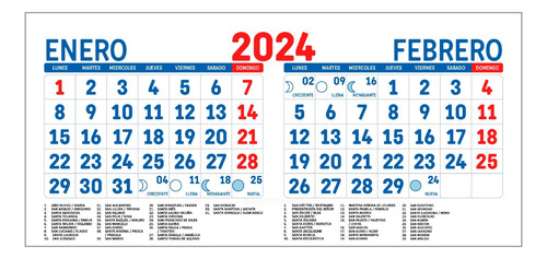 Calendario Bimensual 2023 Formato Digital