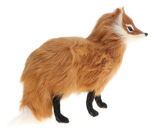 03 Juguete De Animales Realista Modelo De Peluche Zorro En