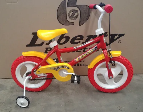 Bici Rodado 12 Infantil Liberty Ni os Con Freno Y Rueditas