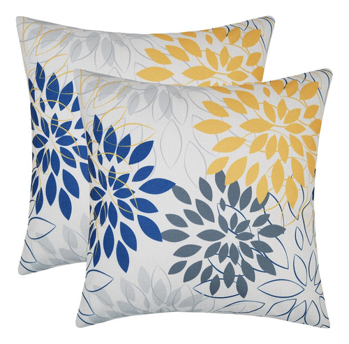Juego De 2 Fundas De Almohada Decorativas De Dalia De 1...