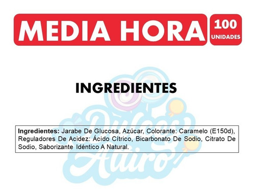 Caramelo Media Hora (bolsa Con 100 Unidades