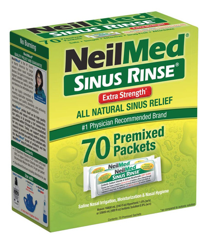 Neilmed Sinus Rinse - Extra Fuerte - Paquetes Hipert&oacute;