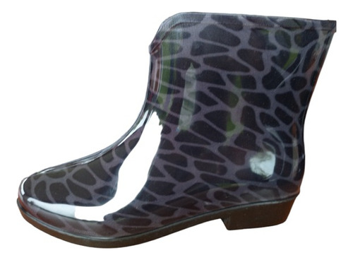 Bota Lluvia Baja Mujer Capellada Y Base Pvc Modelo3