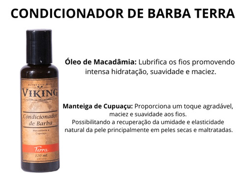 Fragrância Amadeirado Terra Kit Hidratação Cuidado Com Barba