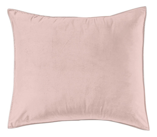 Funda De Almohada Velvet Soft Pink Tamaño Europea Vianney Color Rosa