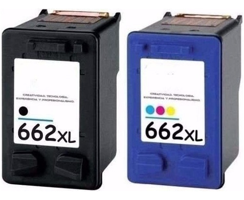 Pack Hp 662 Xl Negro Y Tricolor Alternativo