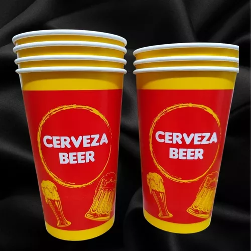 Vaso para cerveza michelada 44 oz blanco c/500 pz - Productos Desechables