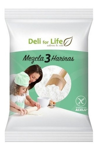 Mezcla De Tres Harinas 5kg, 3 Harinas, Sin Gluten, Sin Tacc