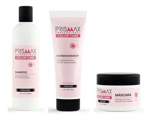 Kit Prismax Shampoo + Acondicionador + Mascara Color Care