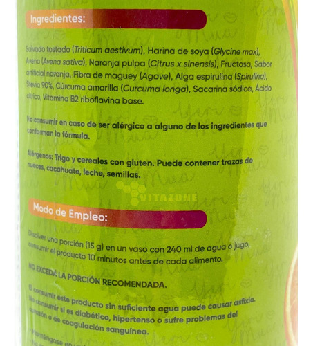 Imagen 5 de 9 de Yeri Fibra 300 Grs Naranja 2 Botes