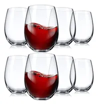 Comprar Juego De 8 Copas De Vino Sin Tallo De 17 Onzas, Copas Transp