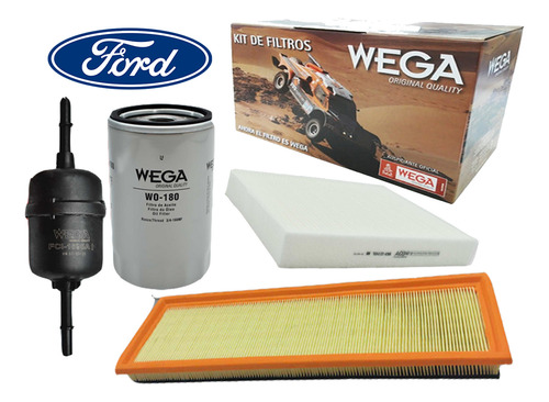 Kit 4 Filtros Ford Fiesta Vmax / One - Ecosport Zetec 1.6