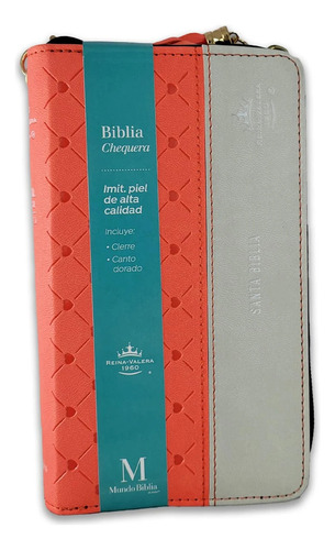 Biblia Tipo Chequera Con Cierre, De Mundo Biblia. Editorial Abba, Tapa Blanda En Español