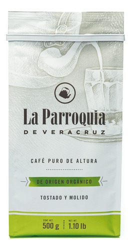 Café La Parroquia De Veracruz Grano Molido Orgánico 500 Gr