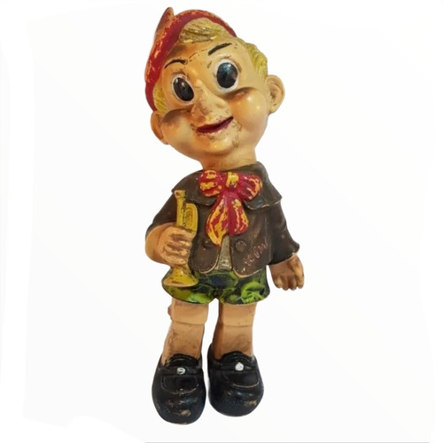 Muñeco Figura Antigua Pinocho De Goma 1960