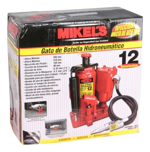 Gato Hidroneumatico Botella C/tornillo Extension12 T Mikels