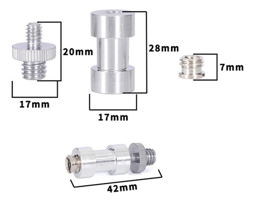 Adaptador De Tornillo De 1/4 A 3/8 Montaje De Cámara Para