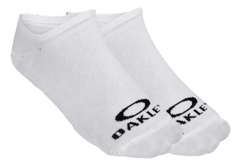 Kit 3 Pares De Meia Oakley Essential No Show Branca