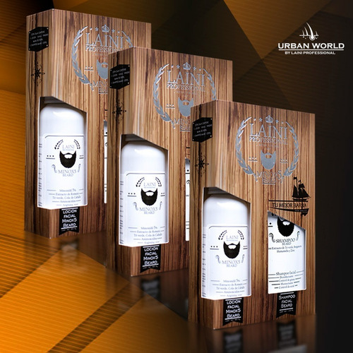Imagen 5 de 5 de Laini X4kit Loción Bergamota Barba Bigote5% Y Champu Balsamo