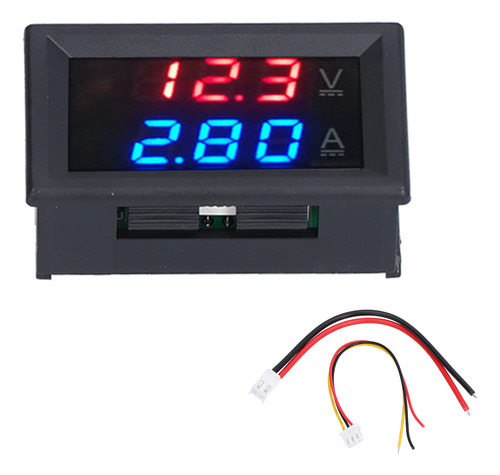 Voltímetro Digital, Amperaje Con Pantalla Led Doble