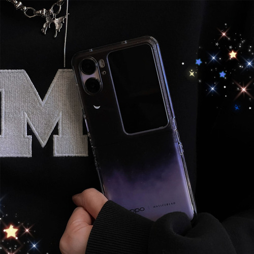 //funda De Teléfono Purple Night Sky For Oppo Find N2 Flip