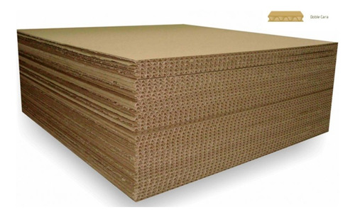 Planchas De Cartón Corrugado Kraft 90x130 Cm