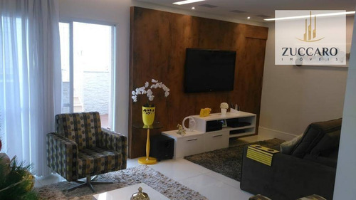 Cobertura No Condomínio Parque Clube, Vila Augusta, 3 Vagas, 3 Suites. - Co0126
