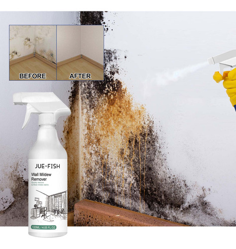 O Spray De Remoção De Mofo Remove Rapidamente As Manchas Sem