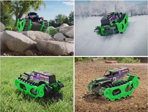 Vehículo Monster Jam Grave Digger Trax Todo Terreno Rc