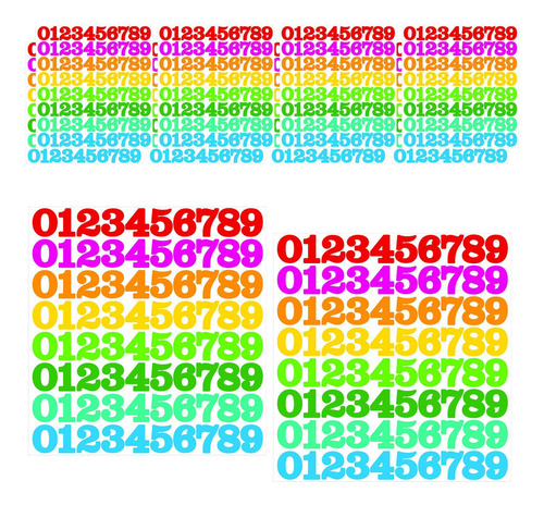 Número 800x Pegatizas Multifunción Etiquetas De Multicolor