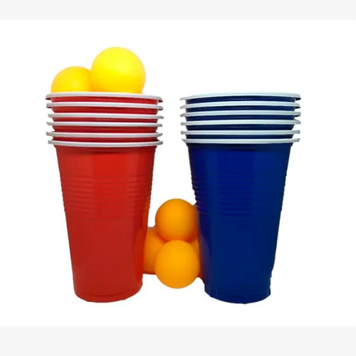 Beer Pong 12 Vasos - Juego De Ping Pong Con Bebidas