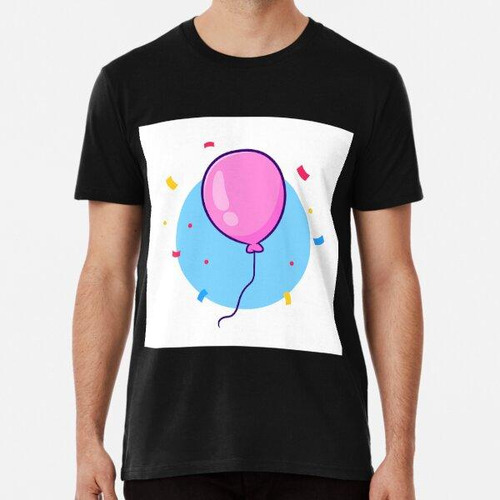 Remera Lindo Cumpleaños Globo Fiesta Dibujos Animados Vector