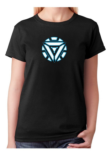 Polera Estampada Diseño Corazón De Tony Stark
