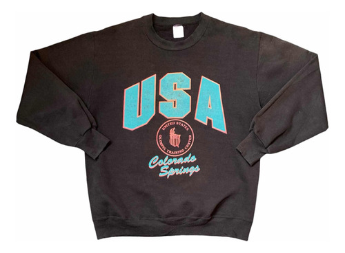 Sudadera Crewneck Vintage 90s Talla L Usa Colorado Springs