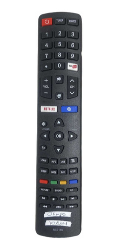 Control Remoto Tv Olimpo, Kalley Smart Tv + Forro + Pilas.