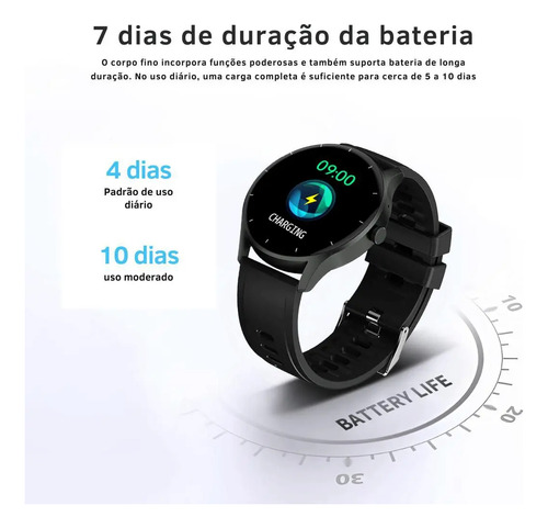 Smartwatch Feminino E Masculino Com Gps E Medidor De Pressão Dourado-escuro Dourado-escuro