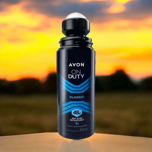Desodorante Avon On Duty Classic Roll On 84ml - 48h - 4 Pzs Neutra