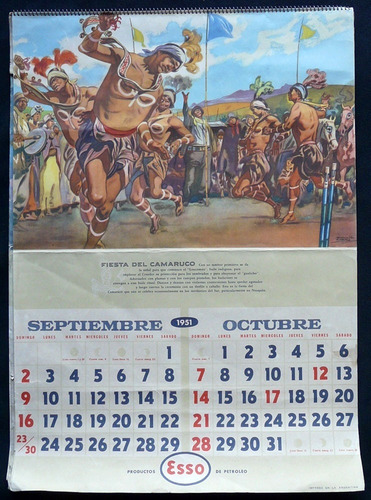 Imagen 6 de 7 de Antiguo Almanaque Esso. Año 1951 (completo). 15008