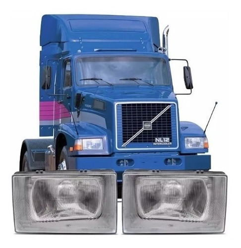 Kit Farol + Lanternas Volvo Nl10 Nl12 Edc Volvo