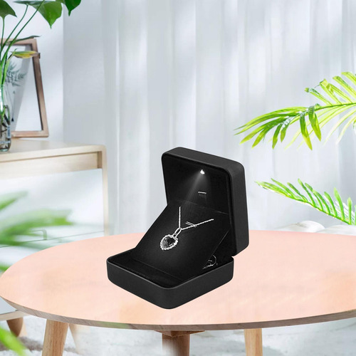Caja Colgante De Luz Led Exhibición De Joyería De Lujo De