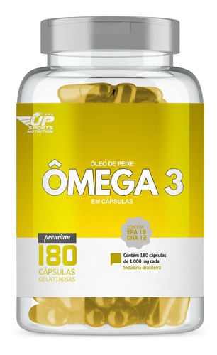 Omega 3 1000mg Com 180 Cápsulas Up Sports Nutrition