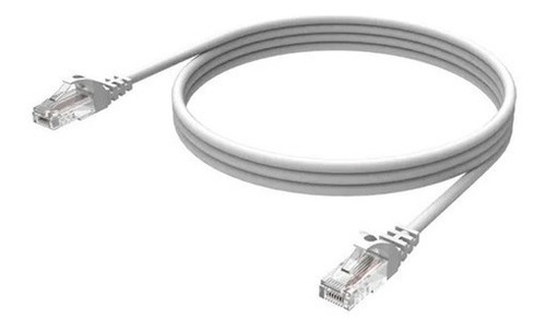Cable Red Patch Cord Certificado Cat6 2mts Gris 1 Gbps Trade