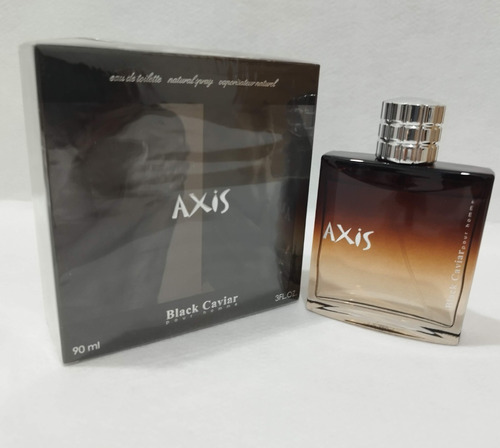 Unidad de perfume para hombre Axis Black Caviar 90 ml Edt, volumen 90 ml