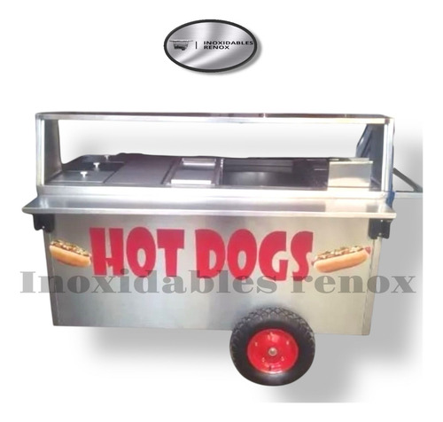 Carro De Hot Dog En Acero Inoxidable Modelo J