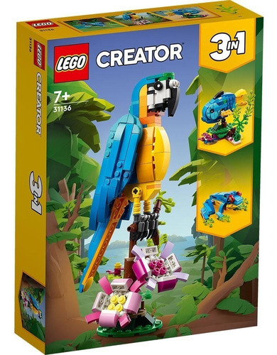 Lego Creator  3en1 Loro Exótico 31136 De 253 Piezas En Caja
