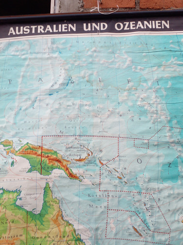Mapa Gigante De Australien Und Ozeanien (Usado)