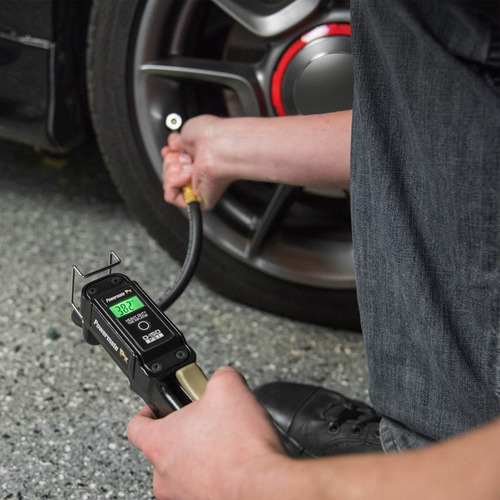 Inflador De Neumaticos Digital Con Manómetro 150 Psi Acero