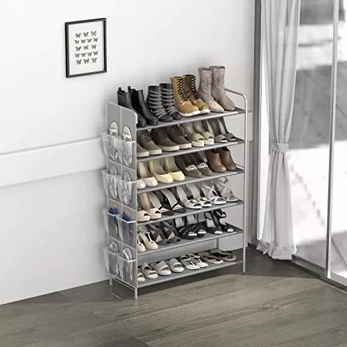 Simple Zapatero apilable de 2 niveles, organizador de almacenamiento d -  VIRTUAL MUEBLES