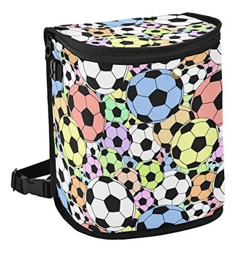 Organizador De Auto Con T Coloridos Balones De Fútbol Cubo D